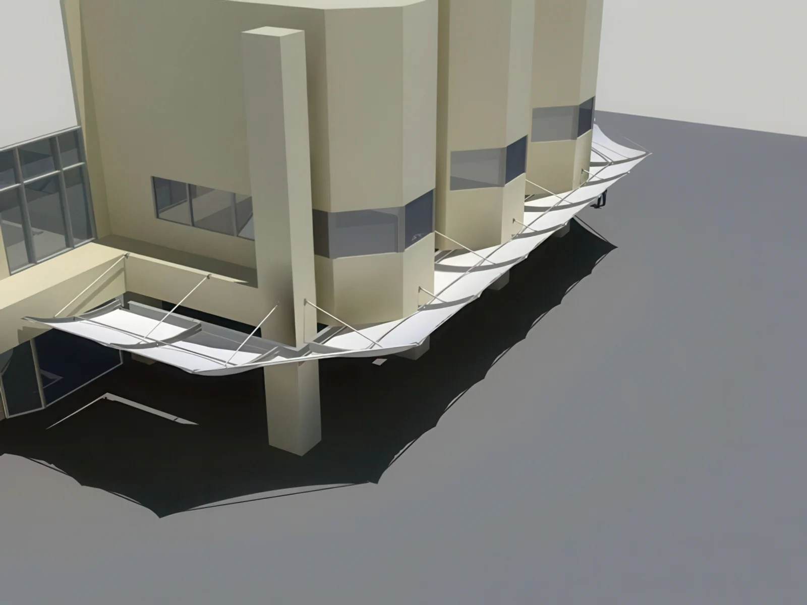 Теневые навесы проект 204