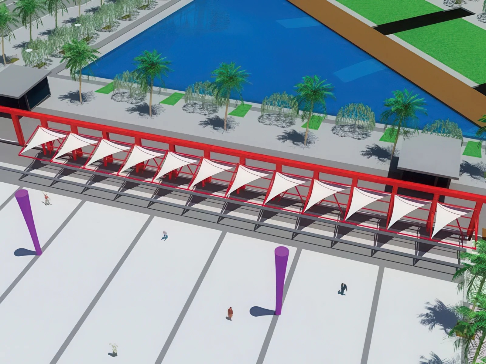 Тенты для социальных объектов проект 3