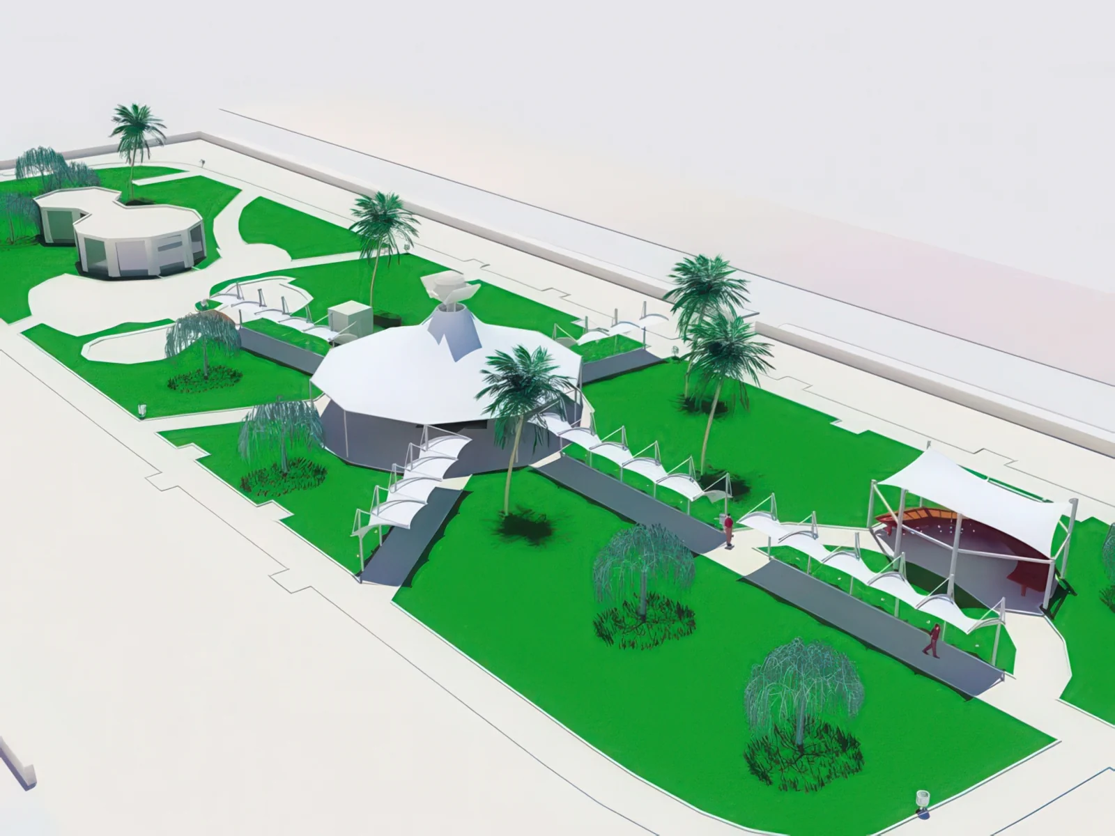 Тенты для социальных объектов проект 4