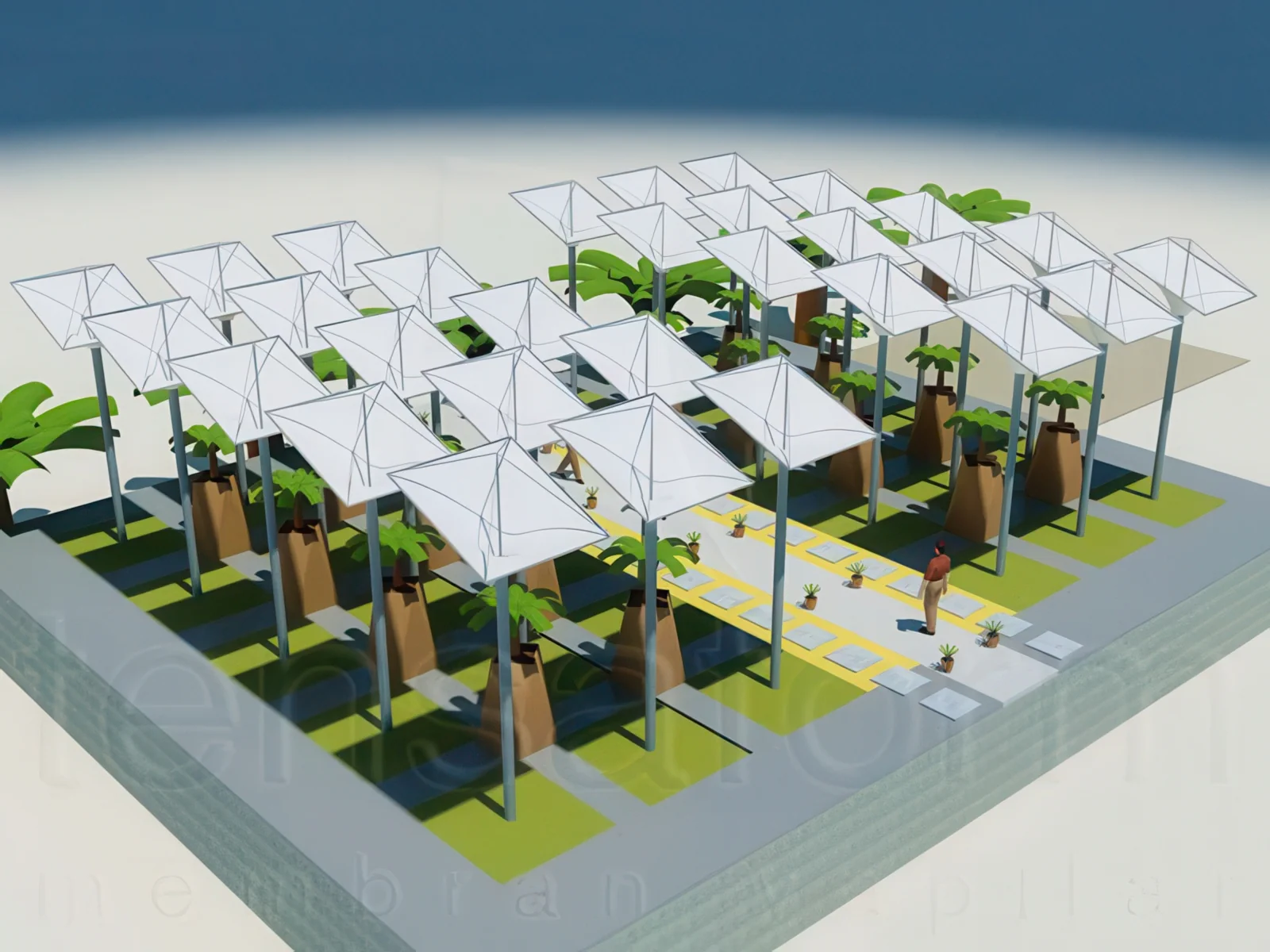 Тенты для социальных объектов проект 7