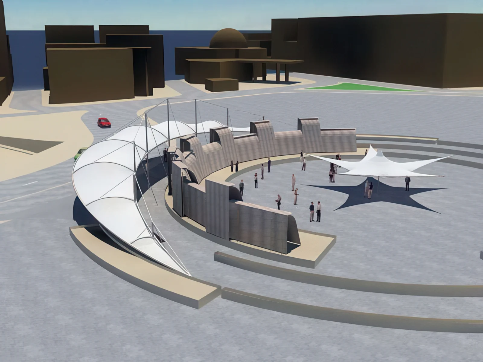 Тенты для социальных объектов проект 28