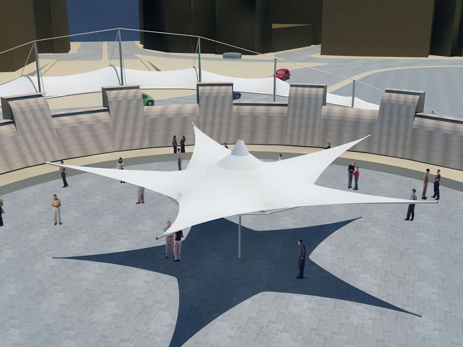 Тенты для социальных объектов проект 29