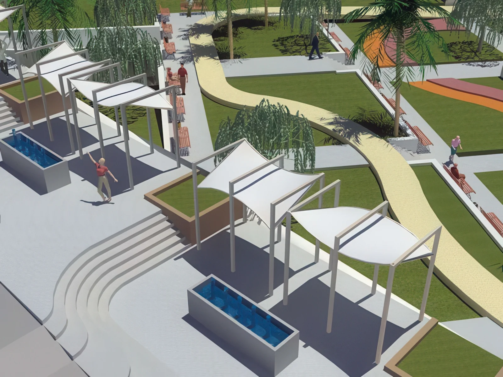 Тенты для социальных объектов проект 33