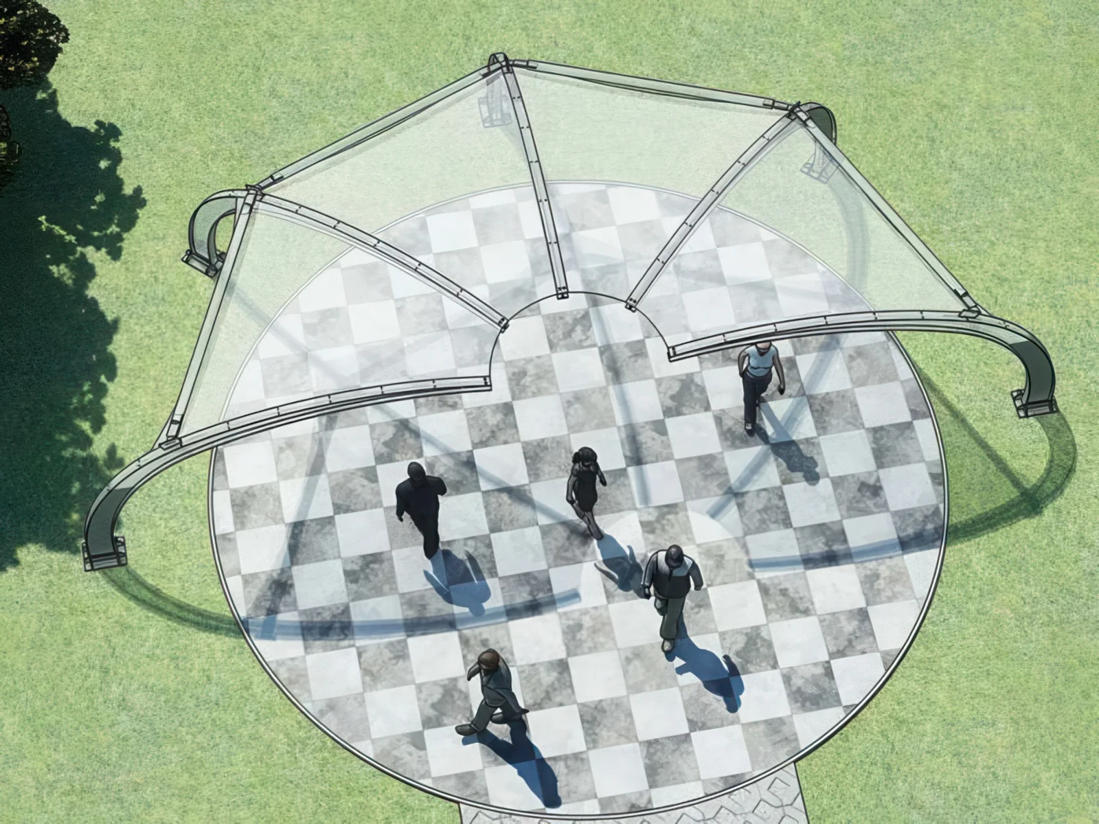 Тенты для социальных объектов проект 36