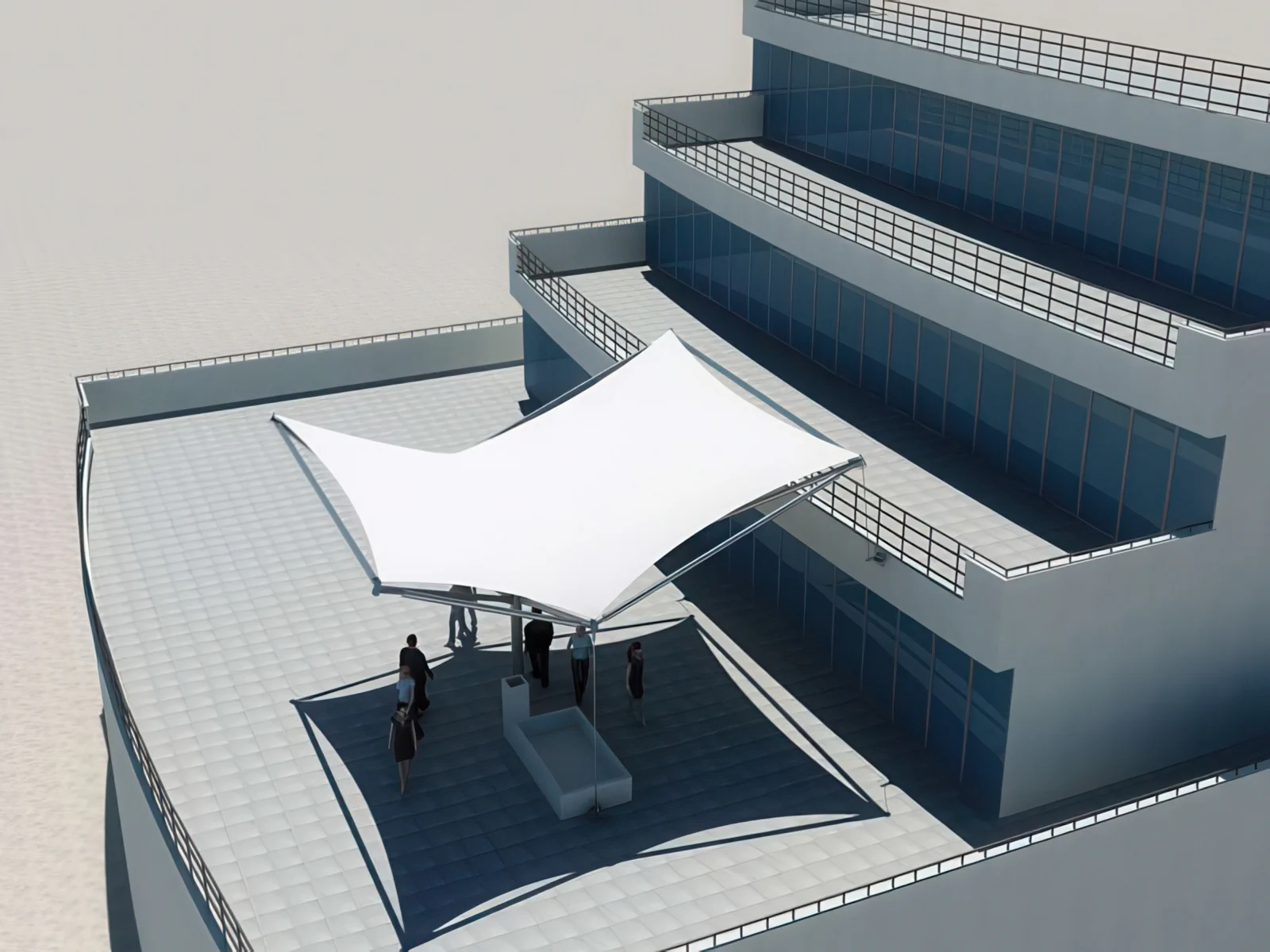 Тенты для социальных объектов проект 37