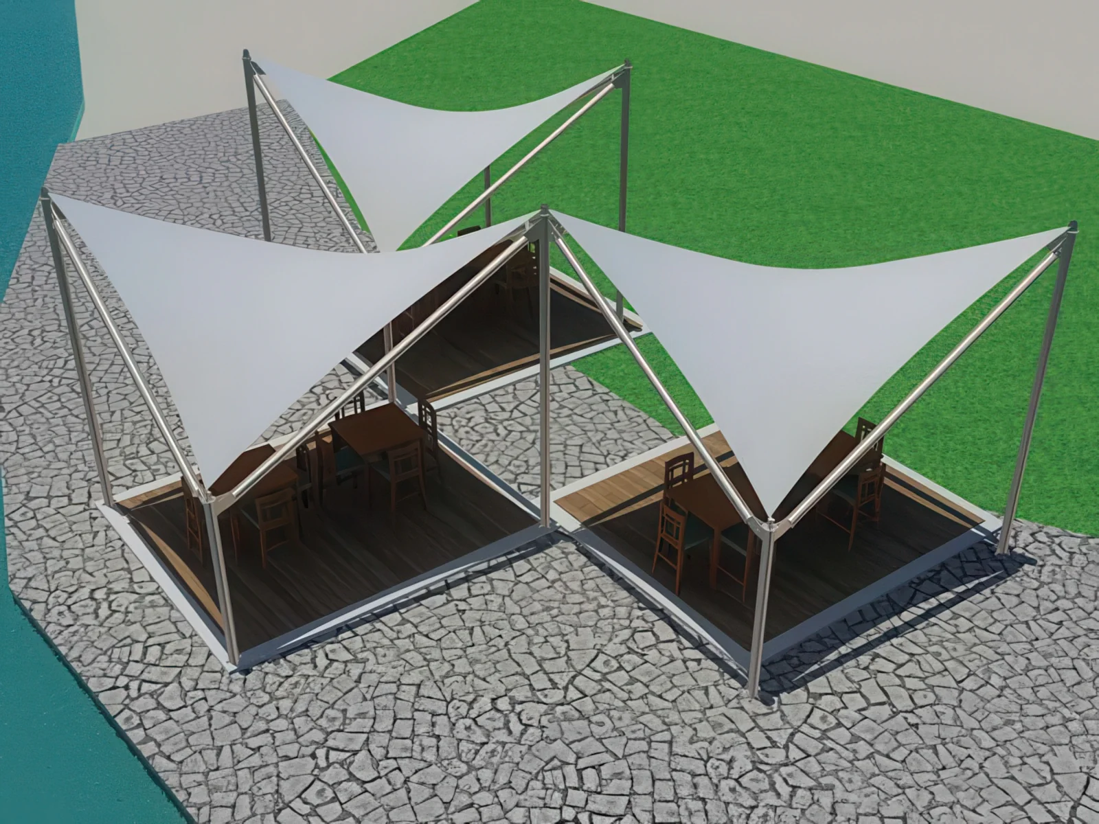 Тенты для социальных объектов проект 40