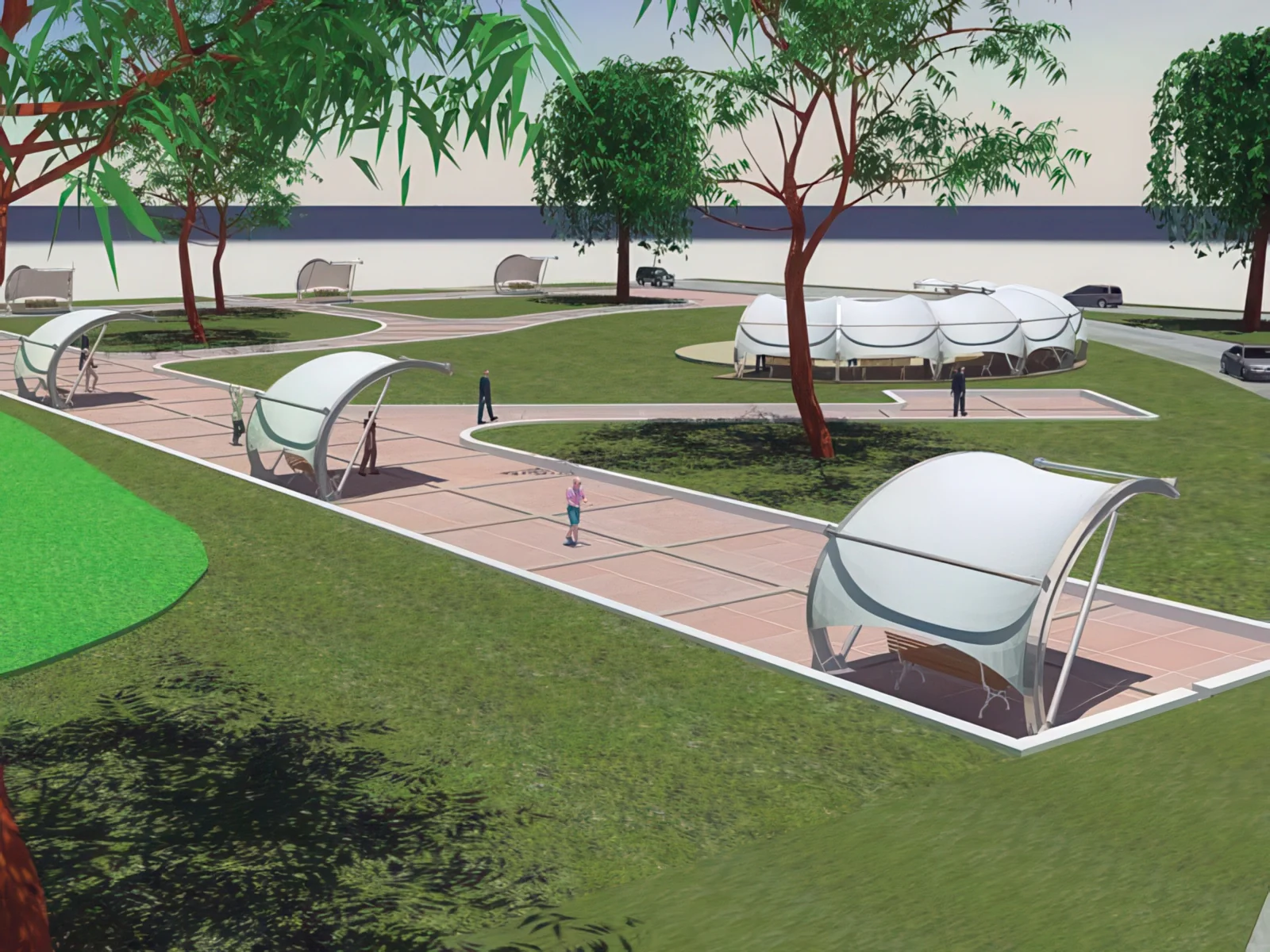 Тенты для социальных объектов проект 50