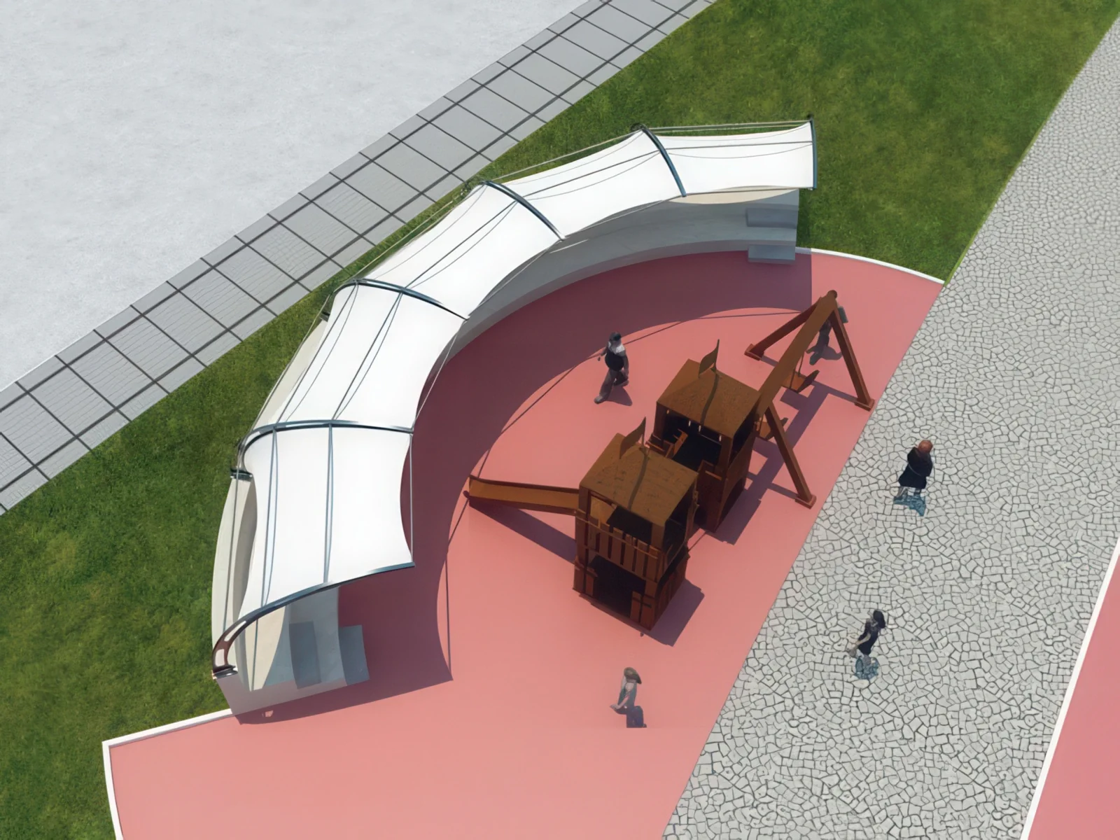 Тенты для социальных объектов проект 54