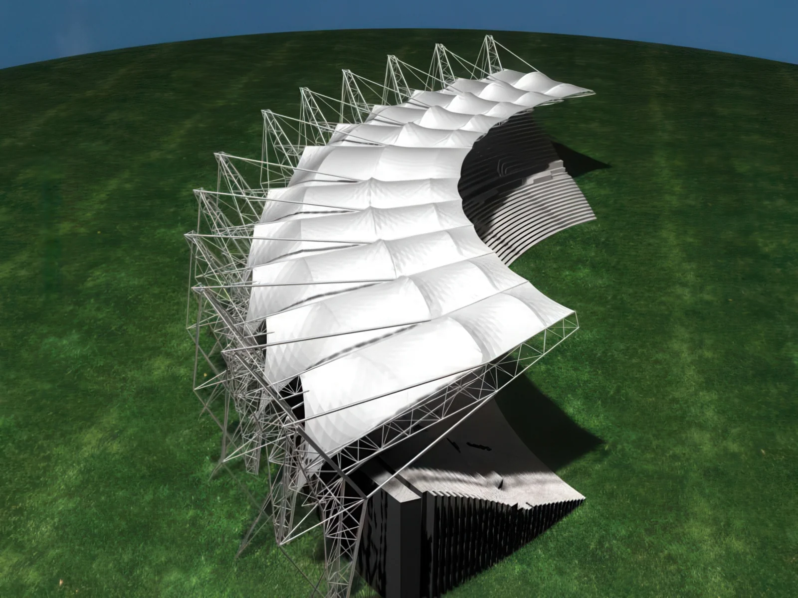 Навесы трибун стадионов проект 10