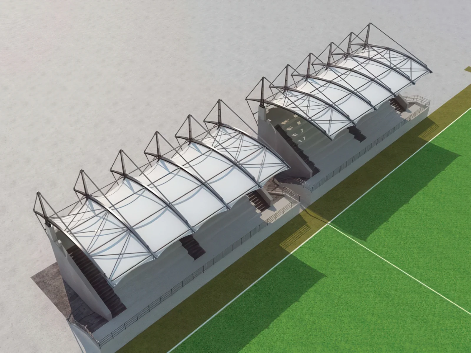 Навесы трибун стадионов проект 12