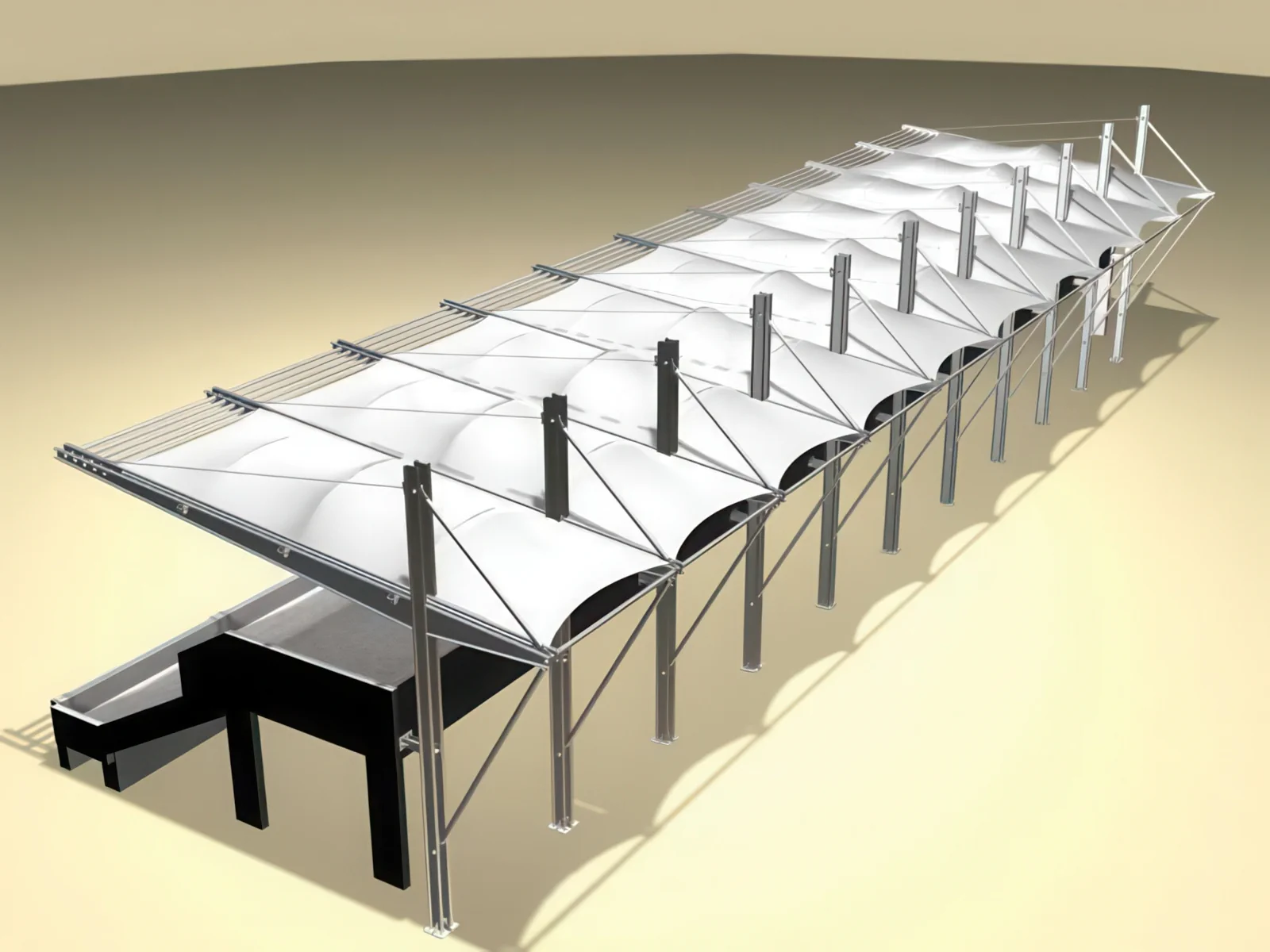 Навесы трибун стадионов проект 17
