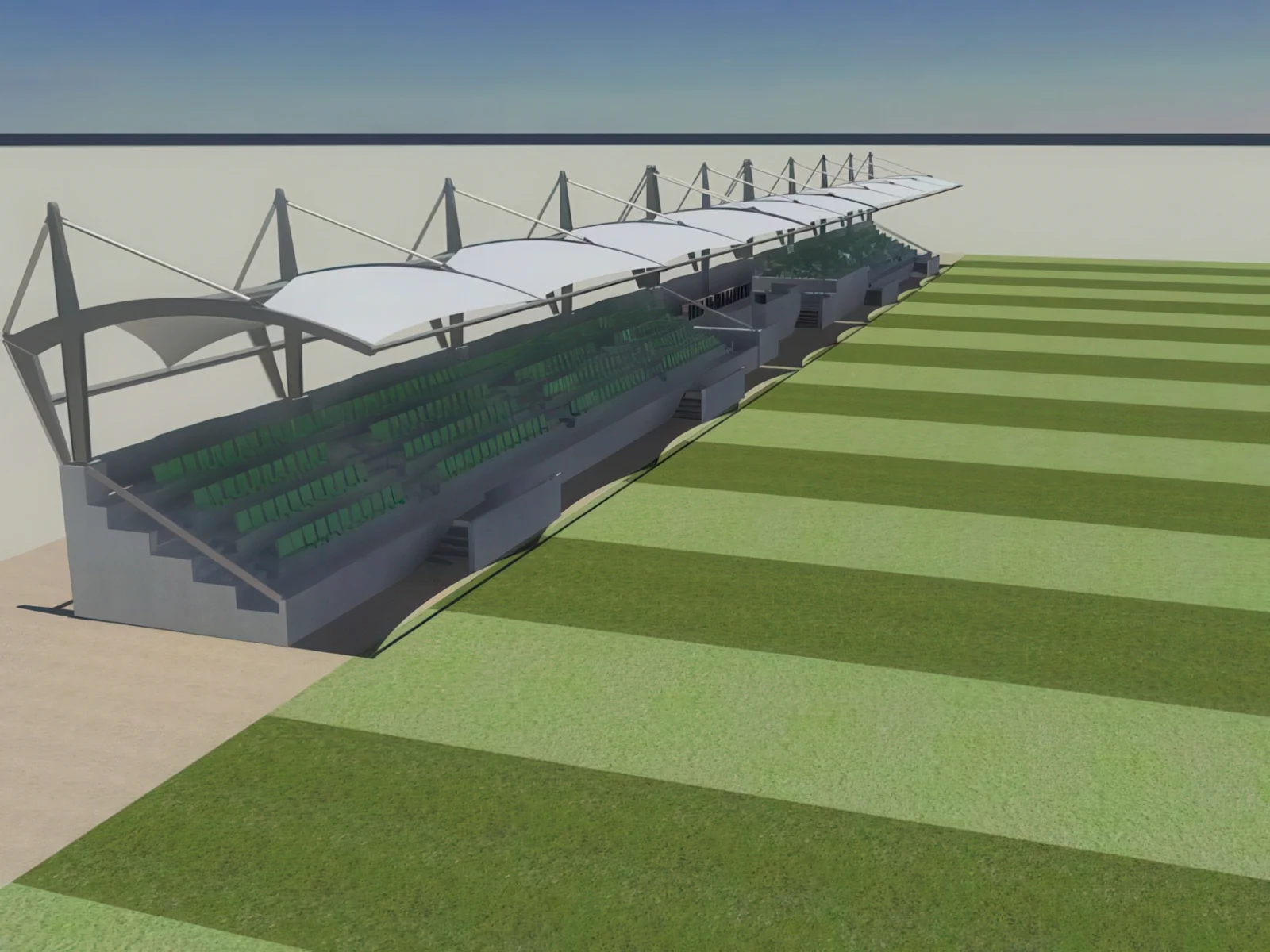 Навесы трибун стадионов проект 45