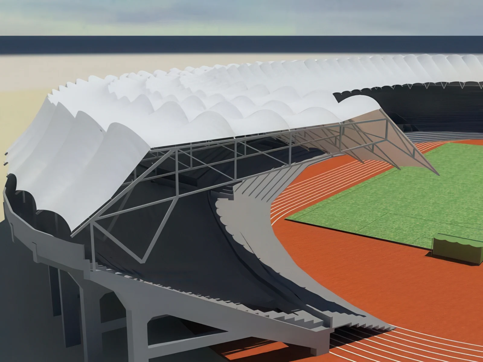 Навесы трибун стадионов проект 47