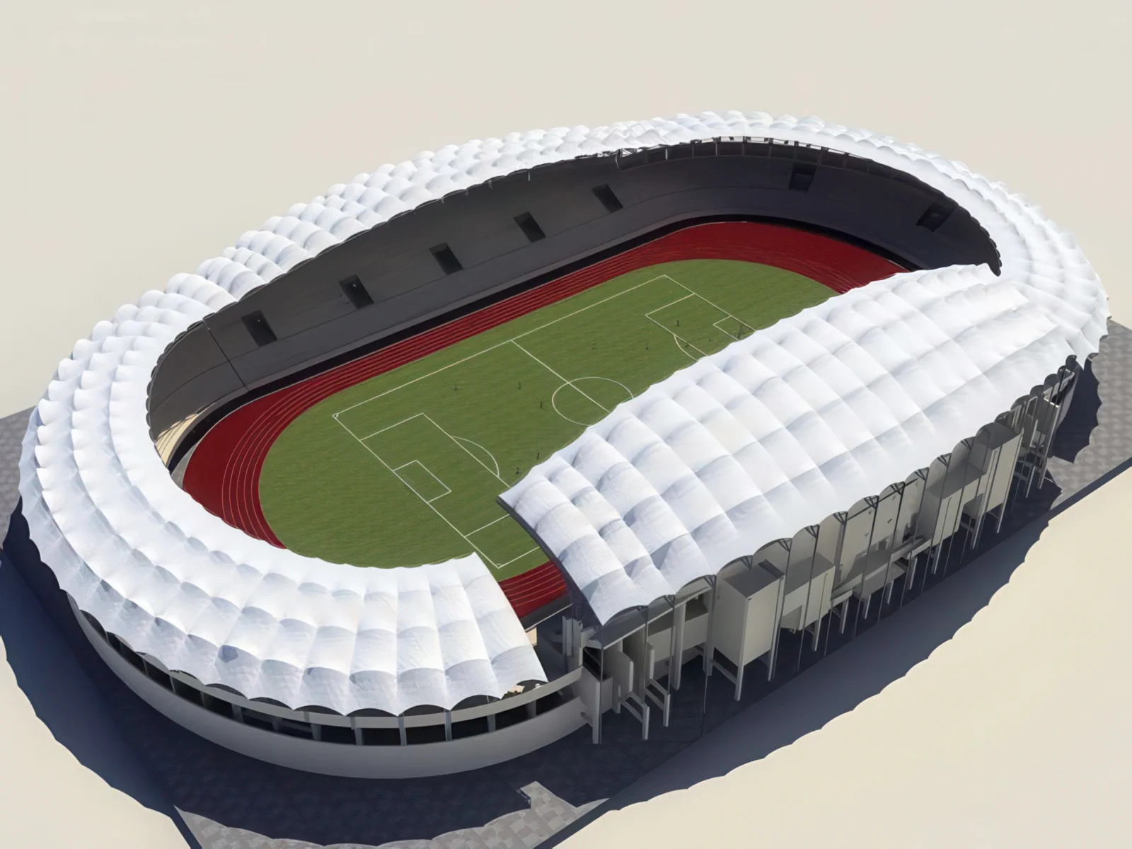 Навесы трибун стадионов проект 60