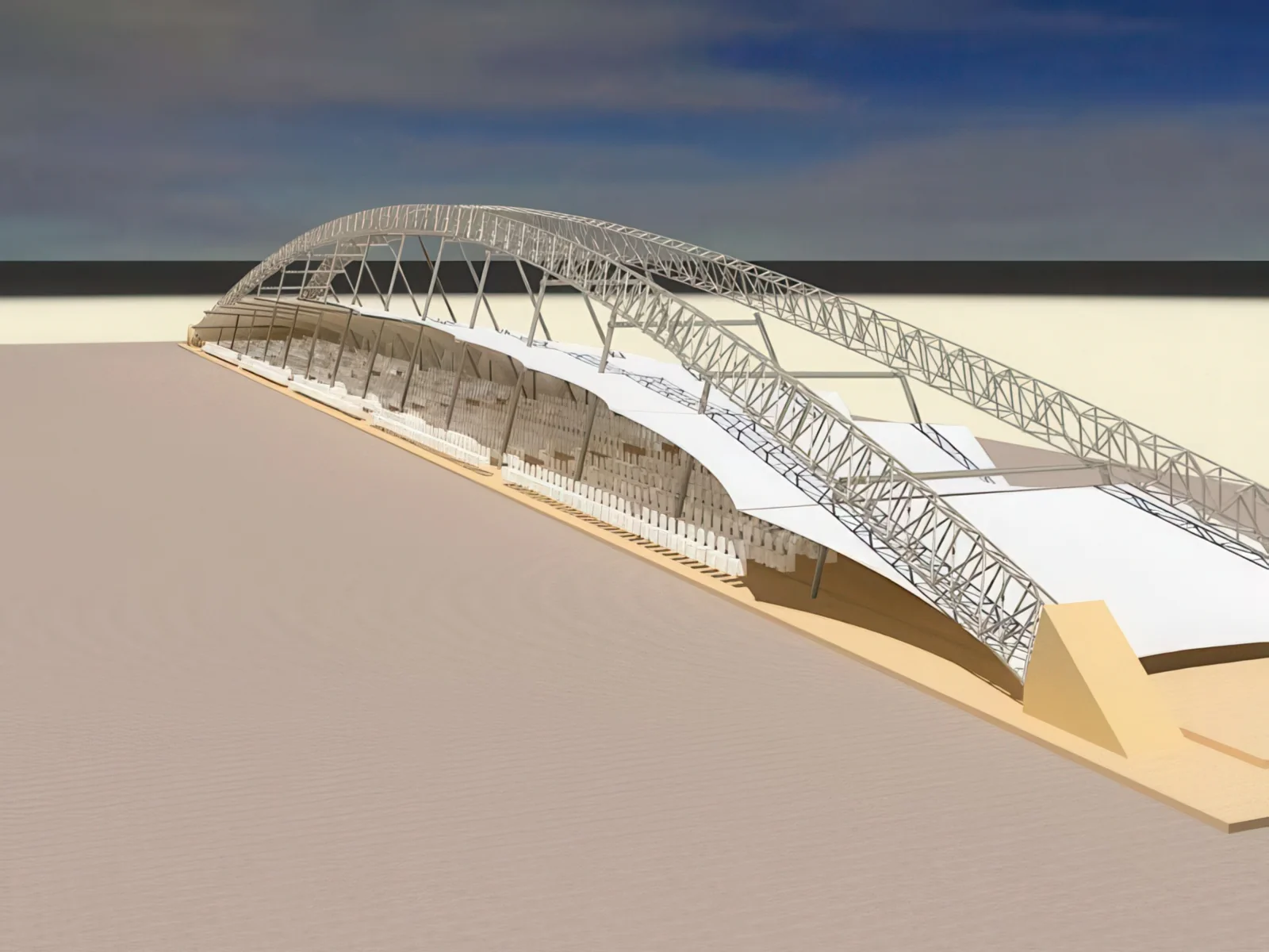 Навесы трибун стадионов проект 64