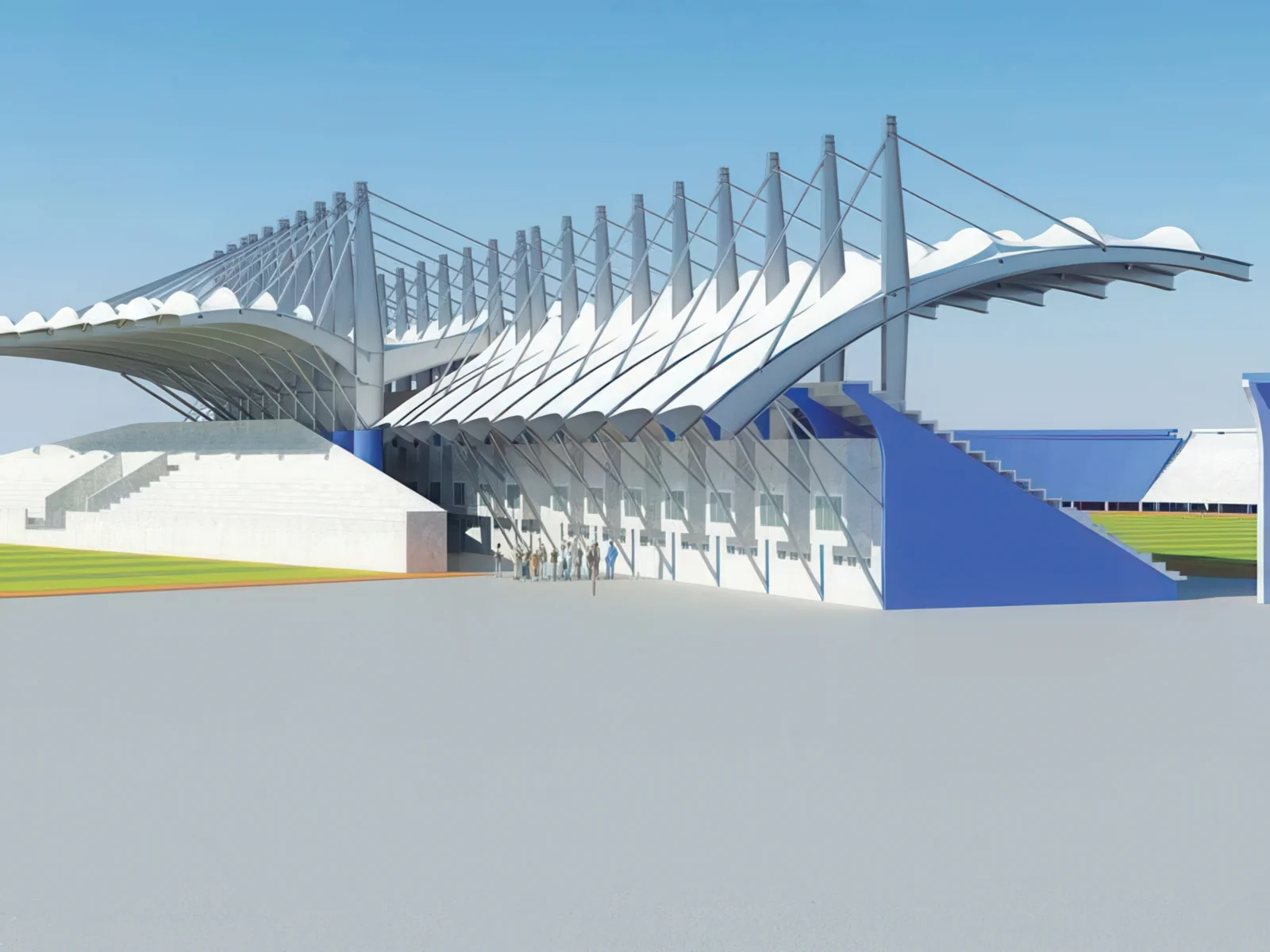 Навесы трибун стадионов проект 70
