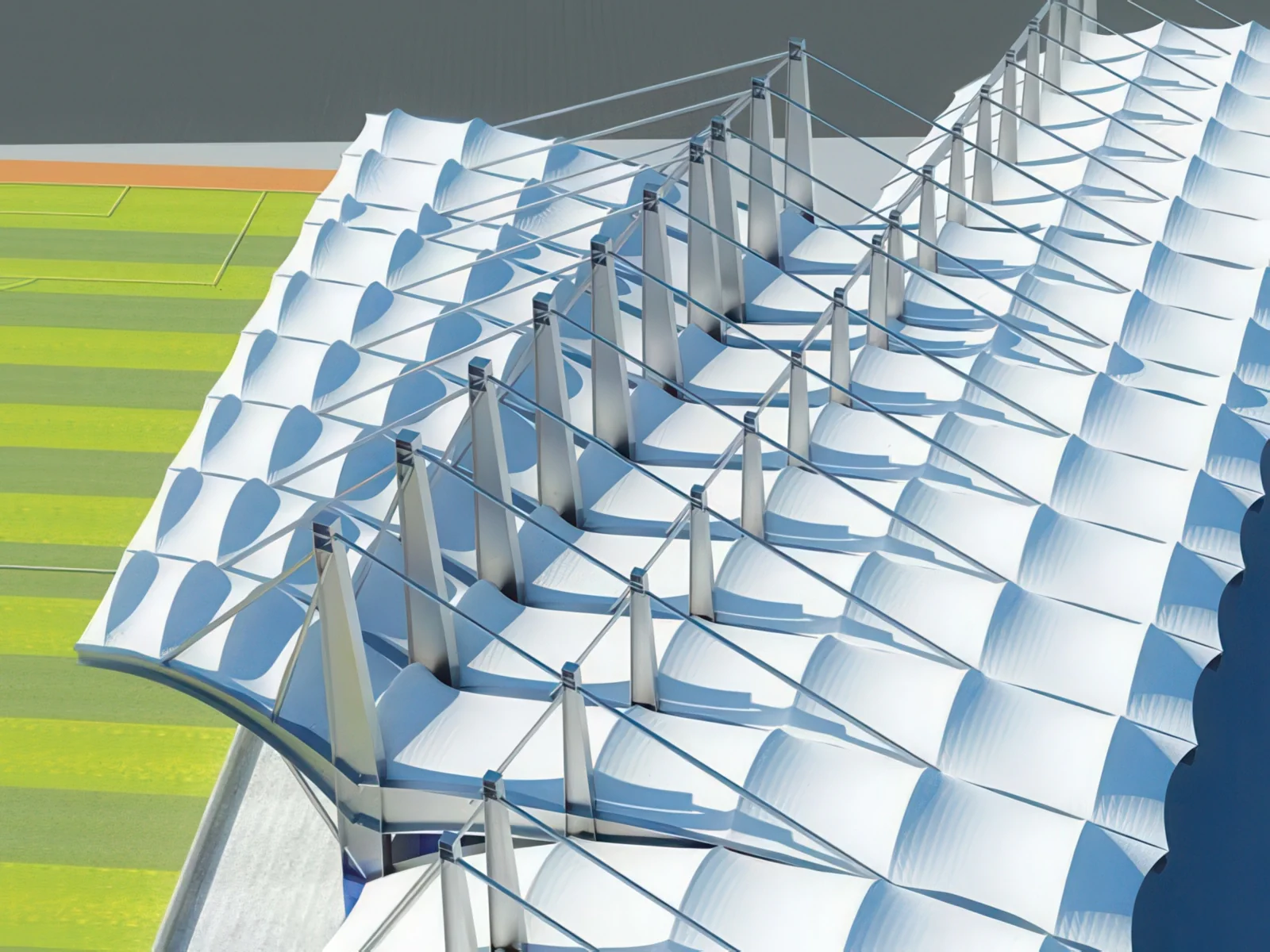 Навесы трибун стадионов проект 71