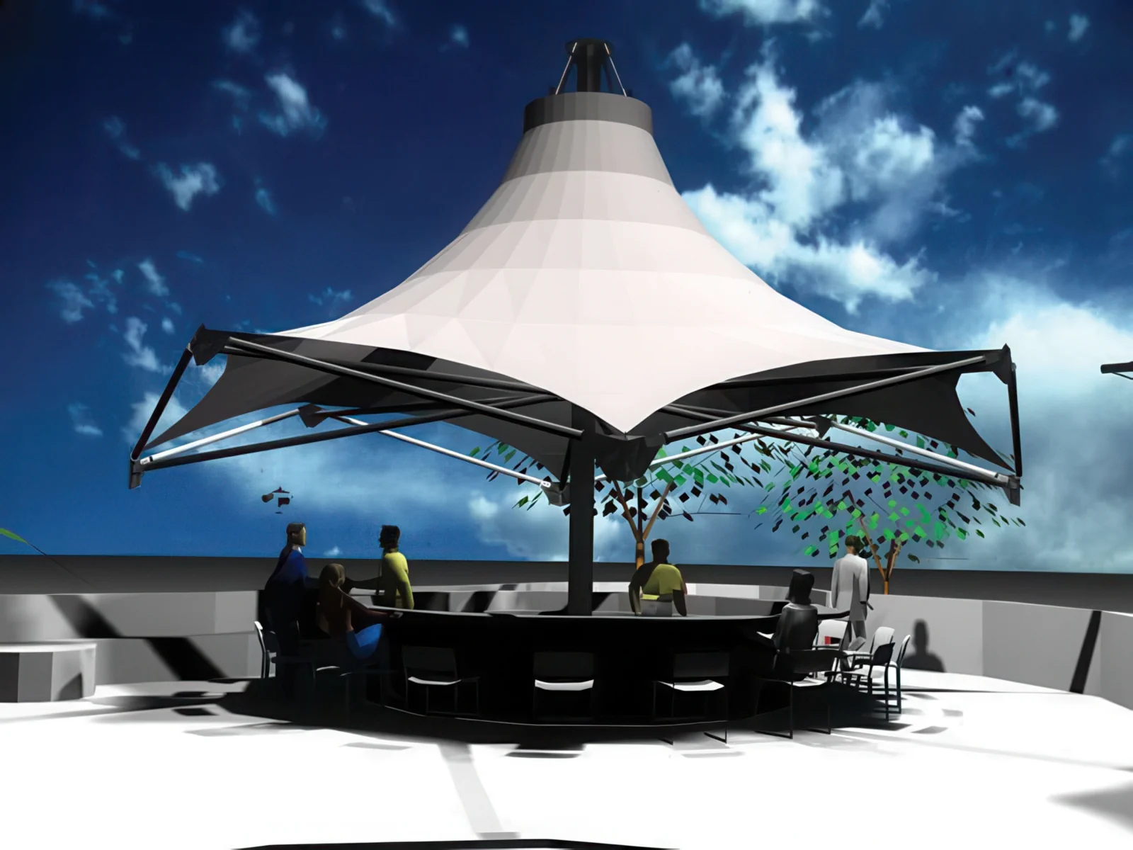 Натяжные тенты проект 11