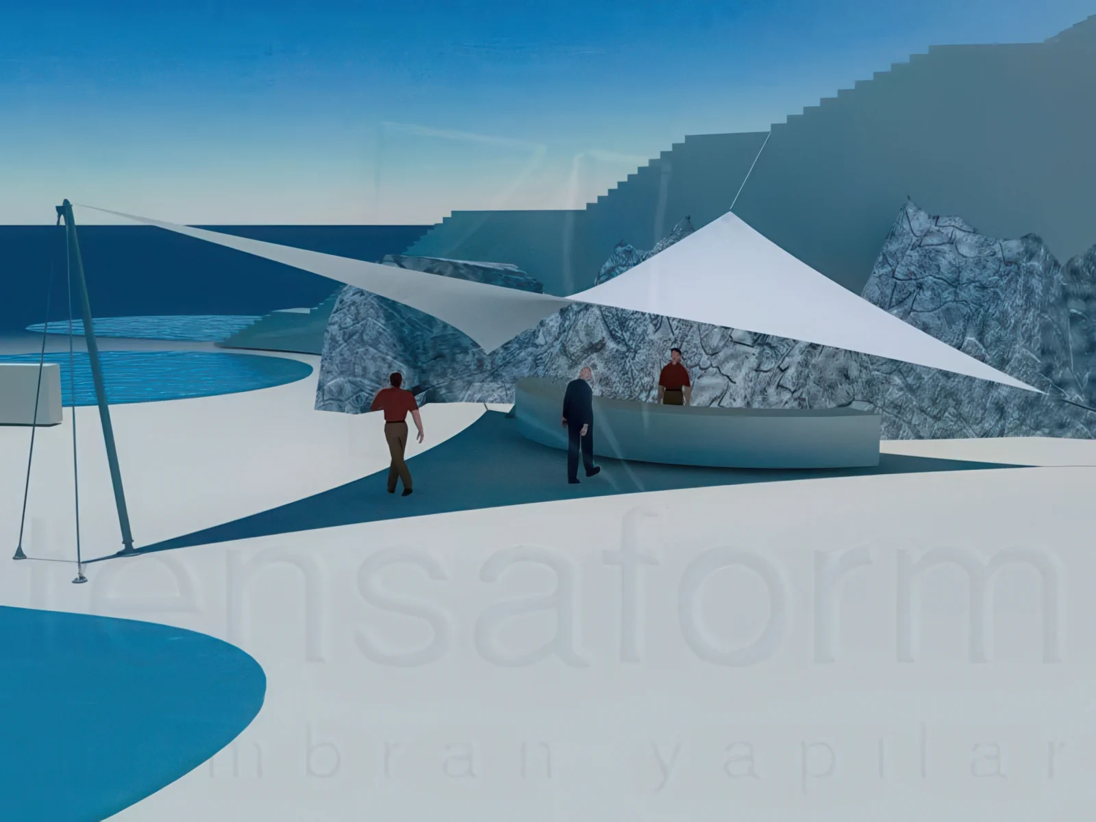 Натяжные тенты проект 19