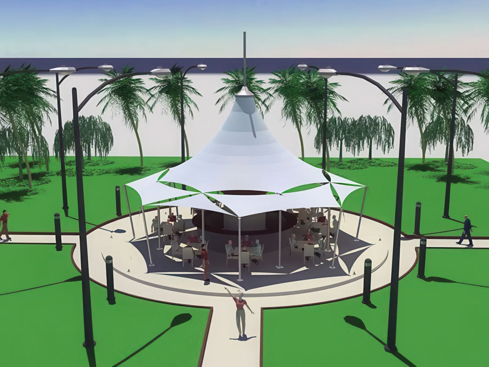 Натяжные тенты проект 25