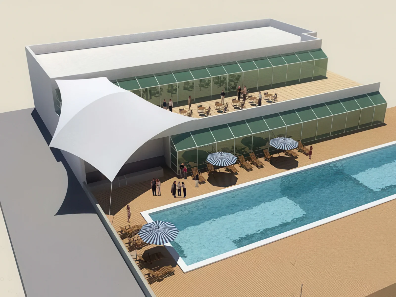 Натяжные тенты проект 27