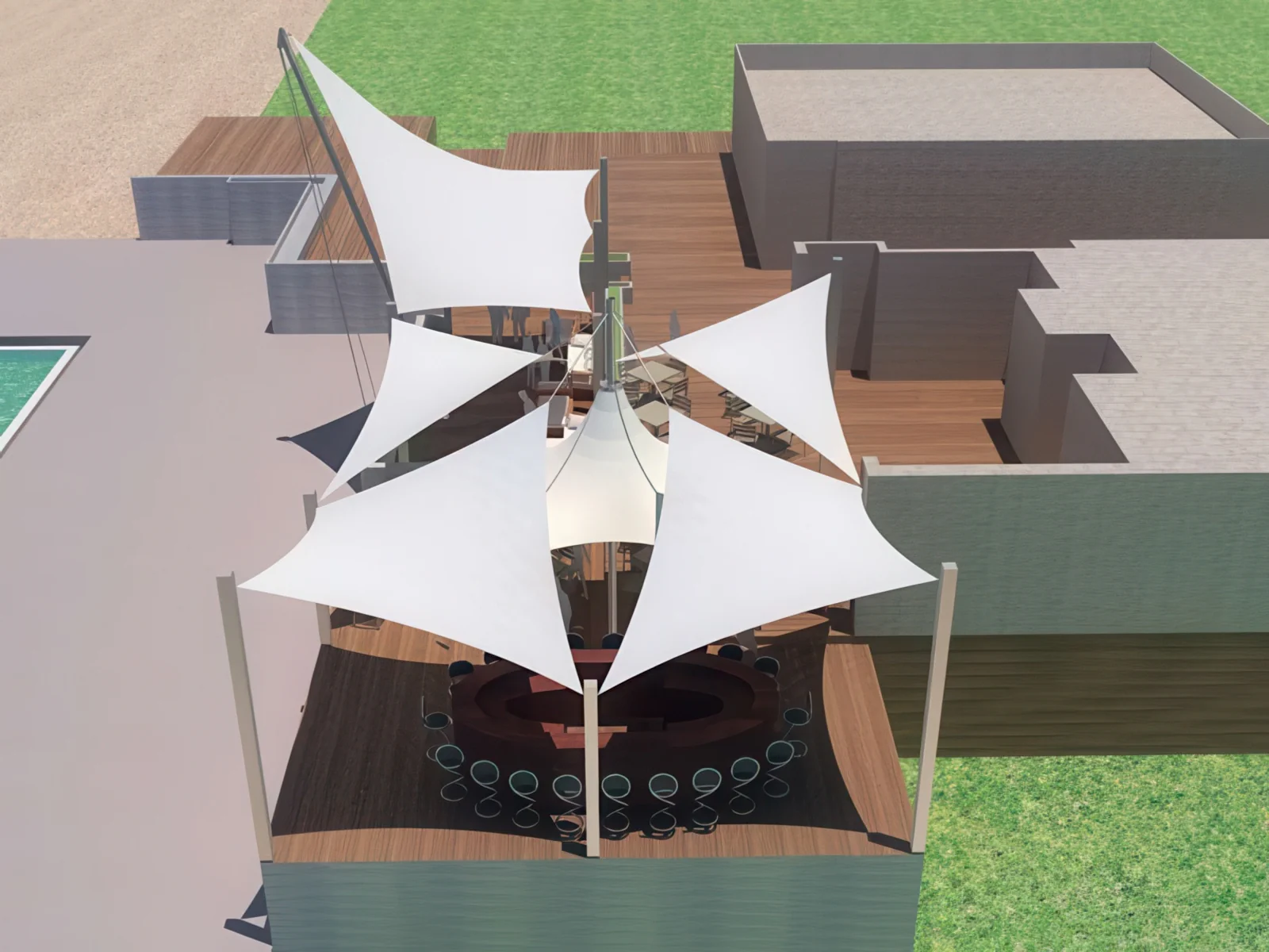 Натяжные тенты проект 29