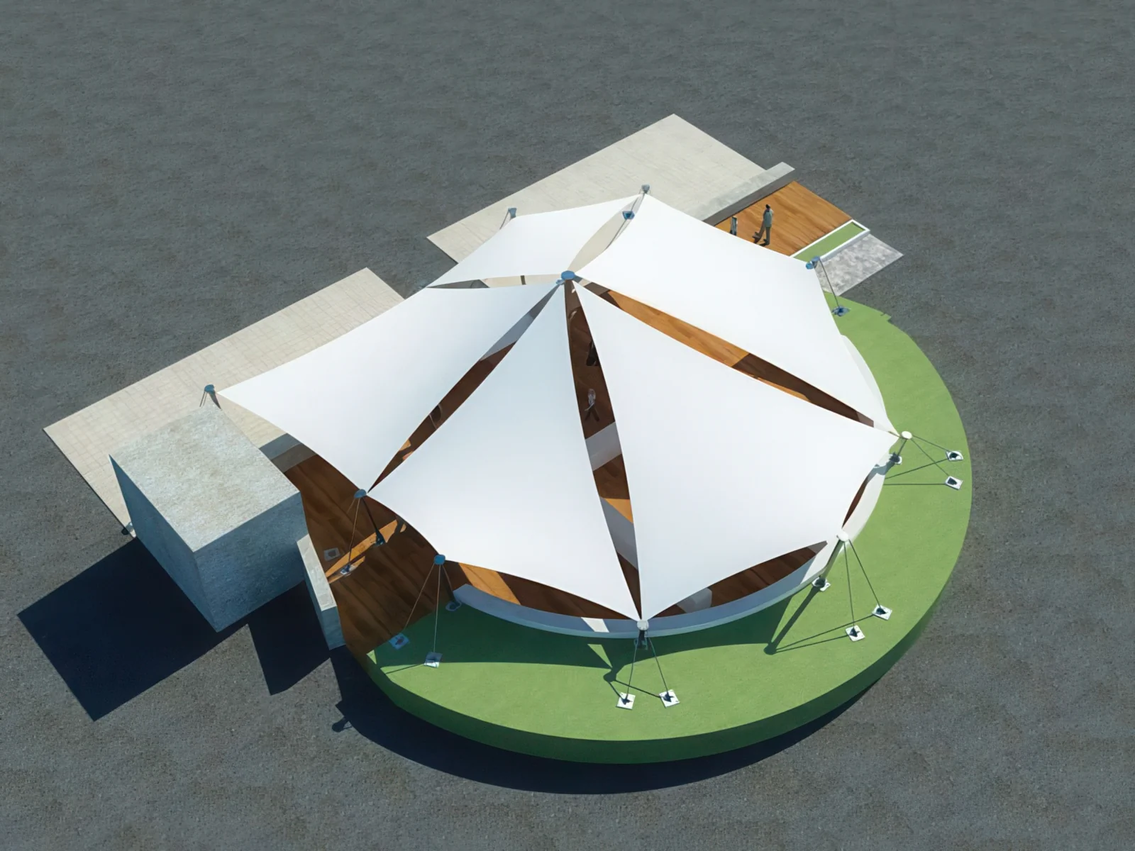 Натяжные тенты проект 33