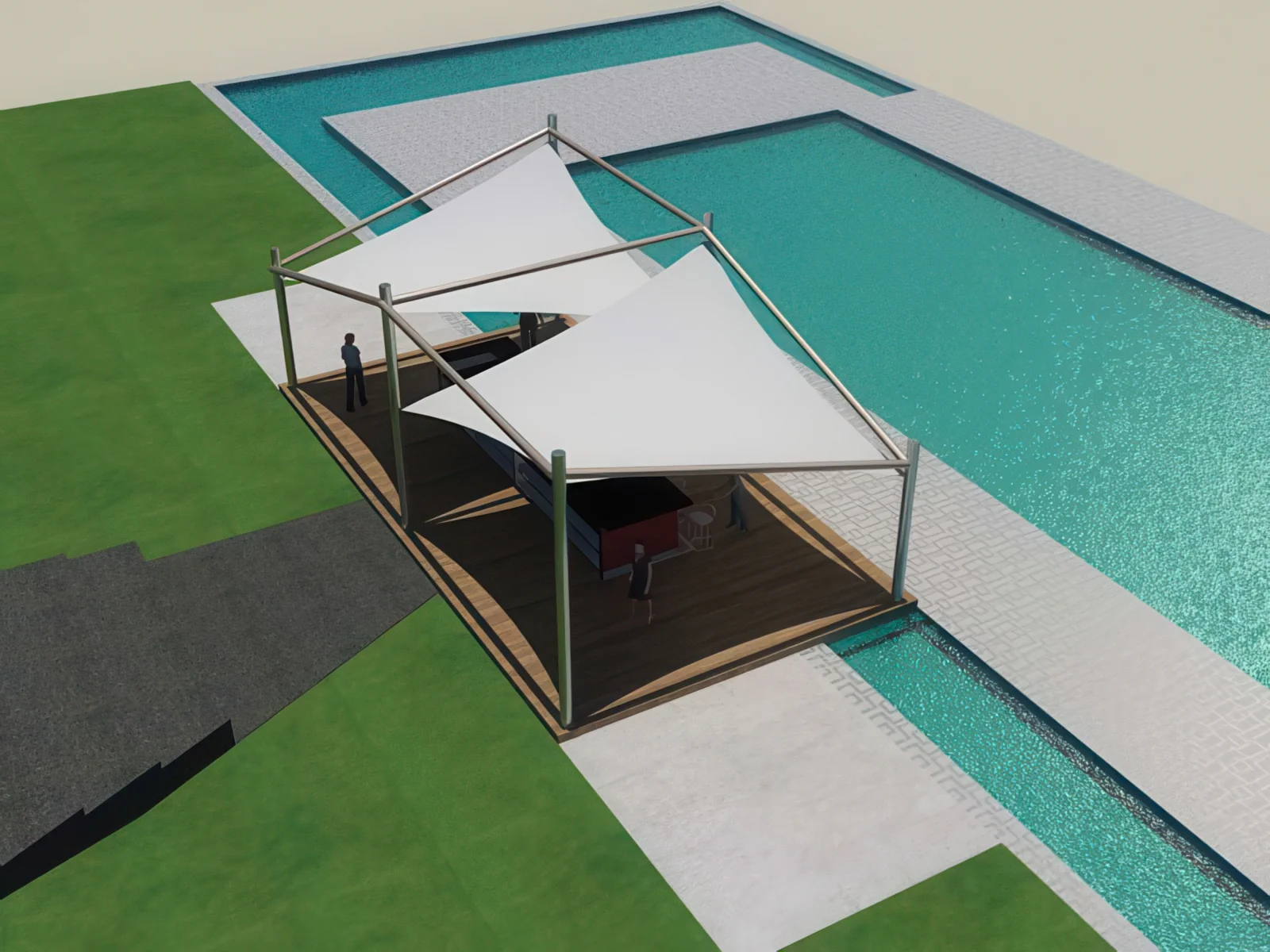 Натяжные тенты проект 37