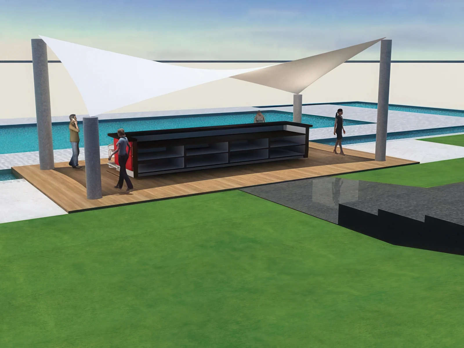 Натяжные тенты проект 38