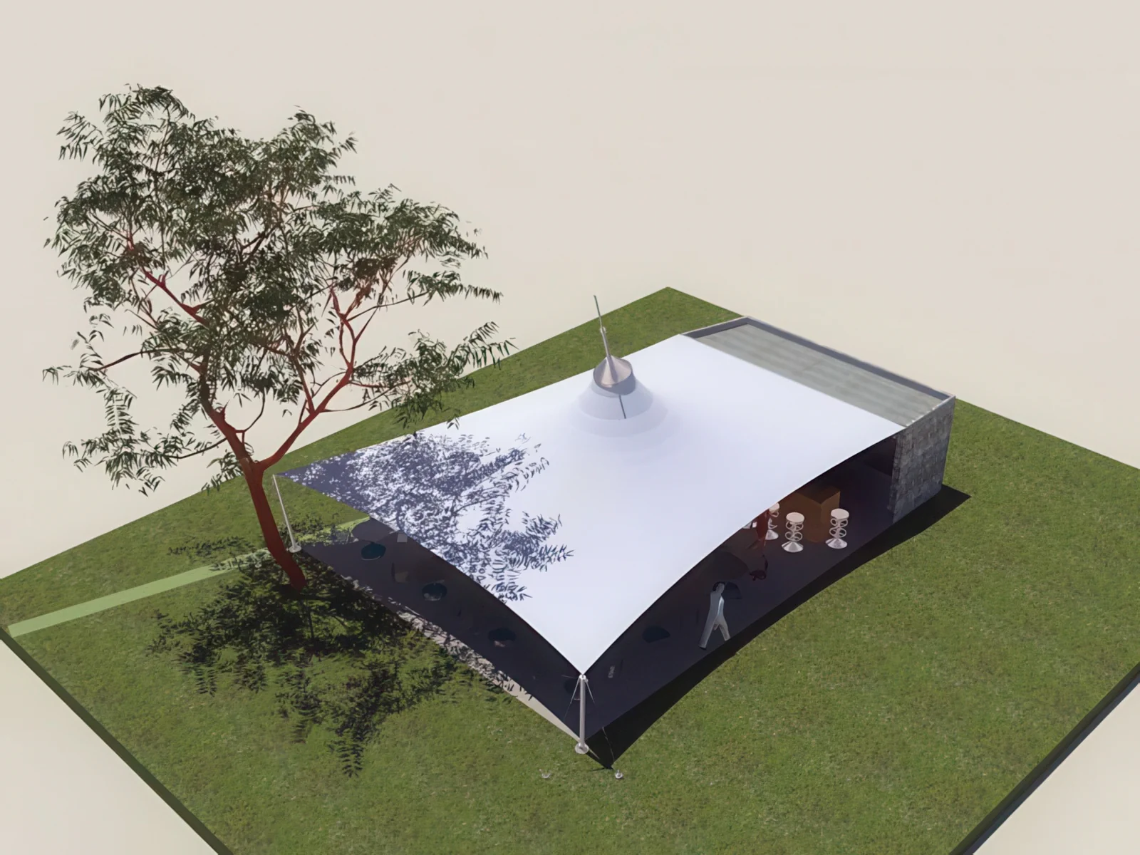 Натяжные тенты проект 41