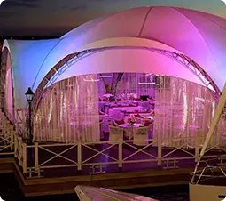 Освещение шатров