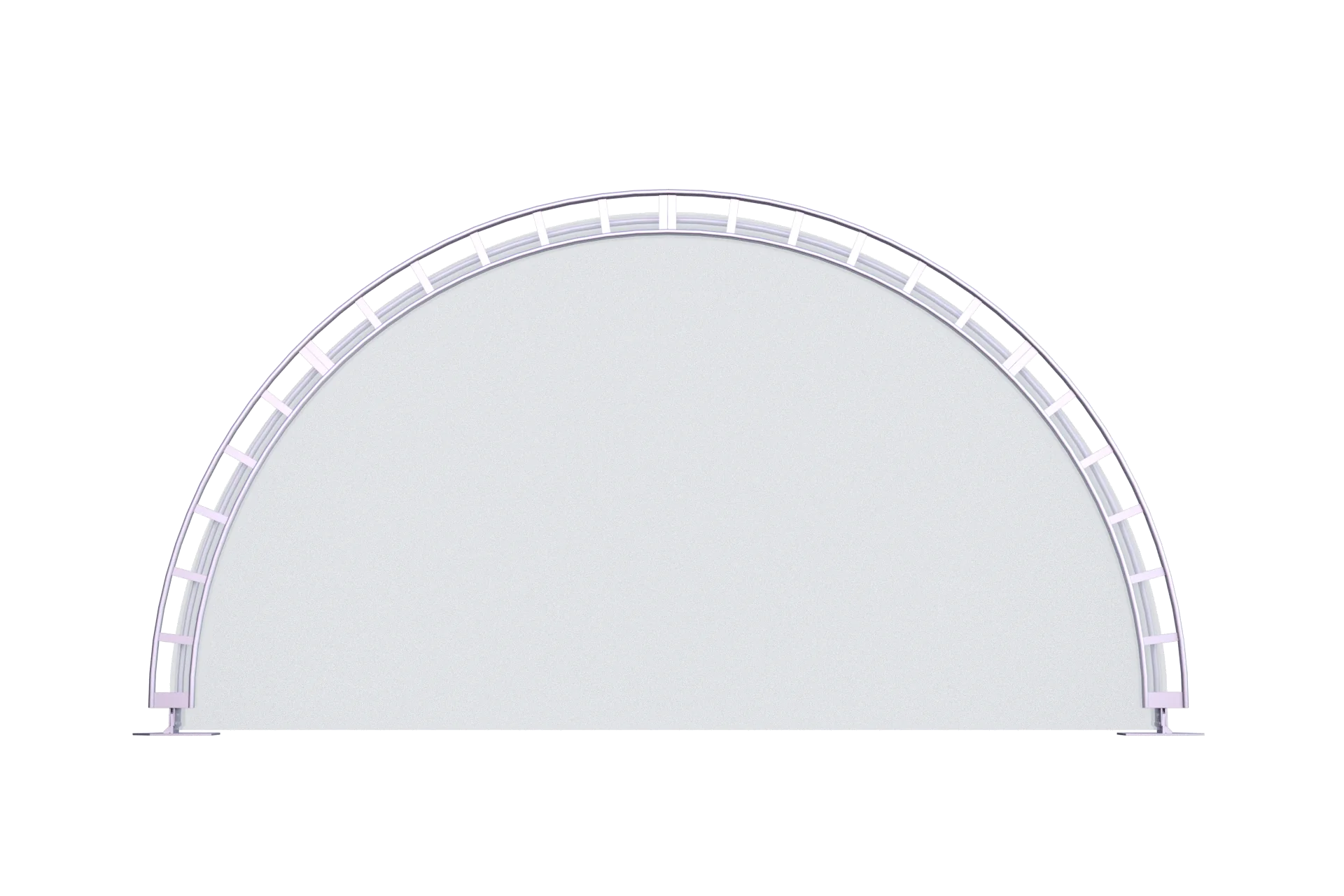 Стена сплошная прозрачная 6 м