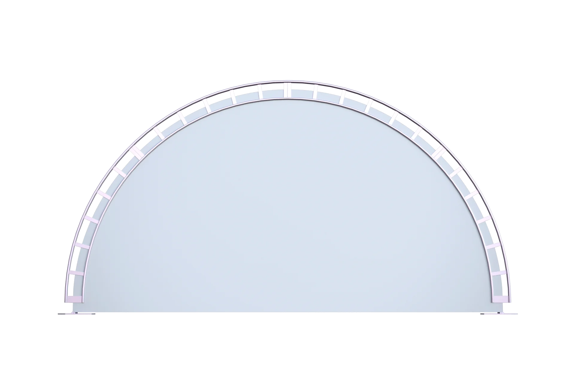 Стена сплошная белая 6 м